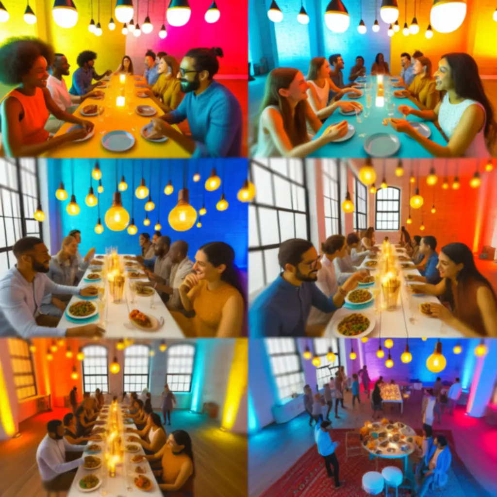 Kolorowa impreza z graczami Heads Up! w żywiołowej atmosferze